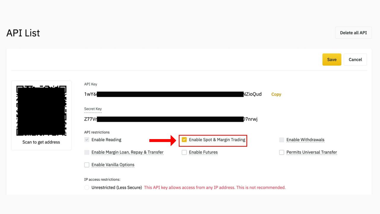 configure api keys